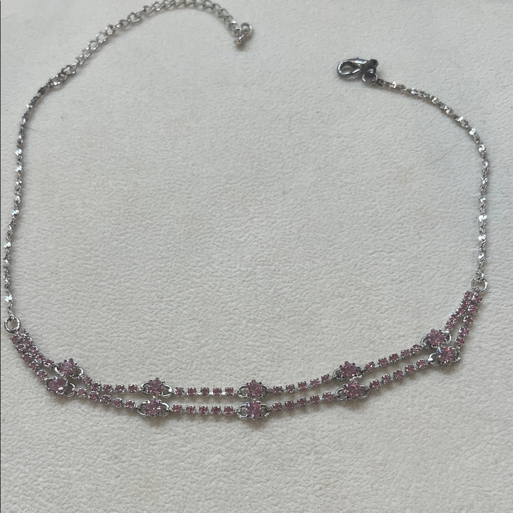 Dazzling Pink and Silver Bracelet for Women  2610